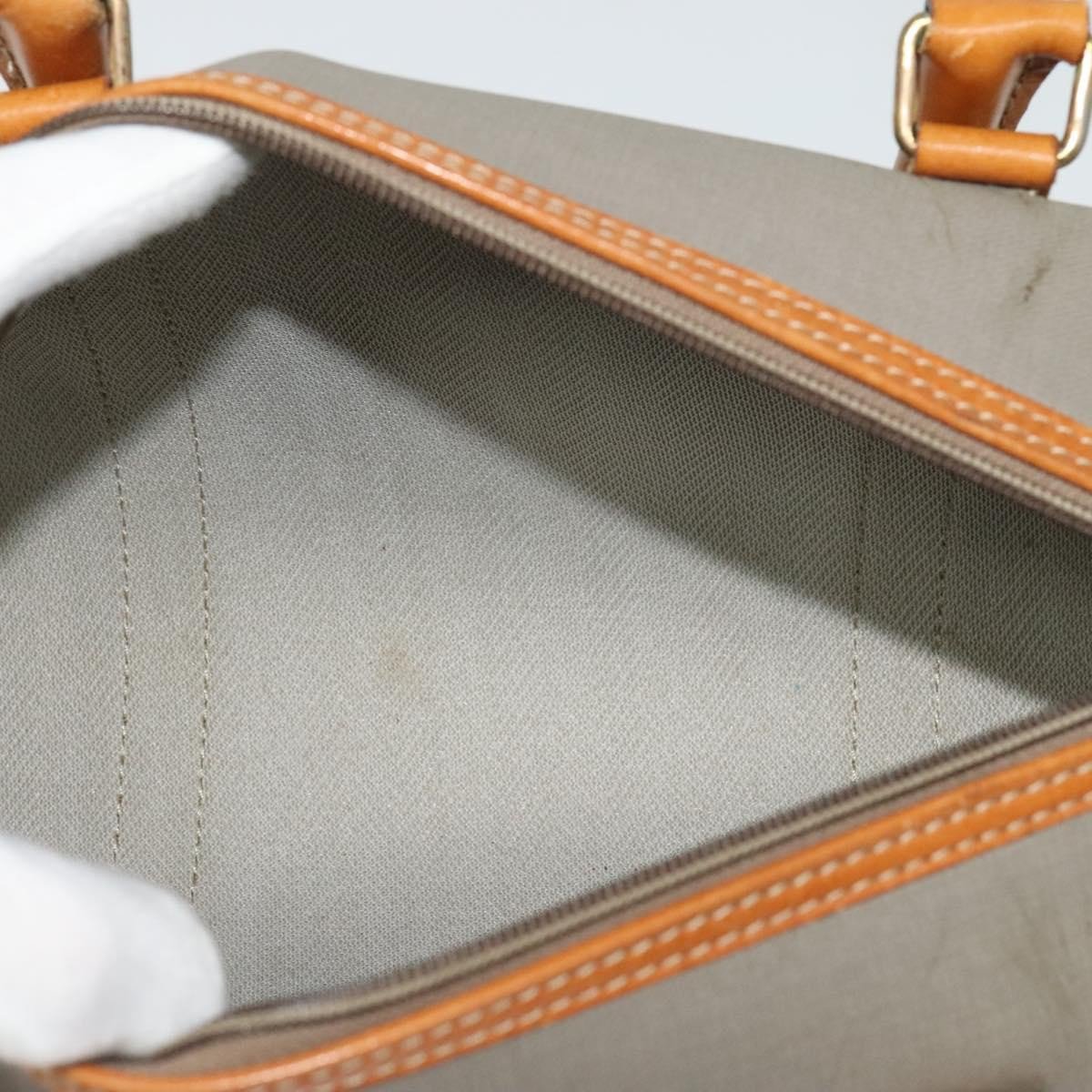 Dior Christian Dior Vintage CD Handbag Canvas Grijs