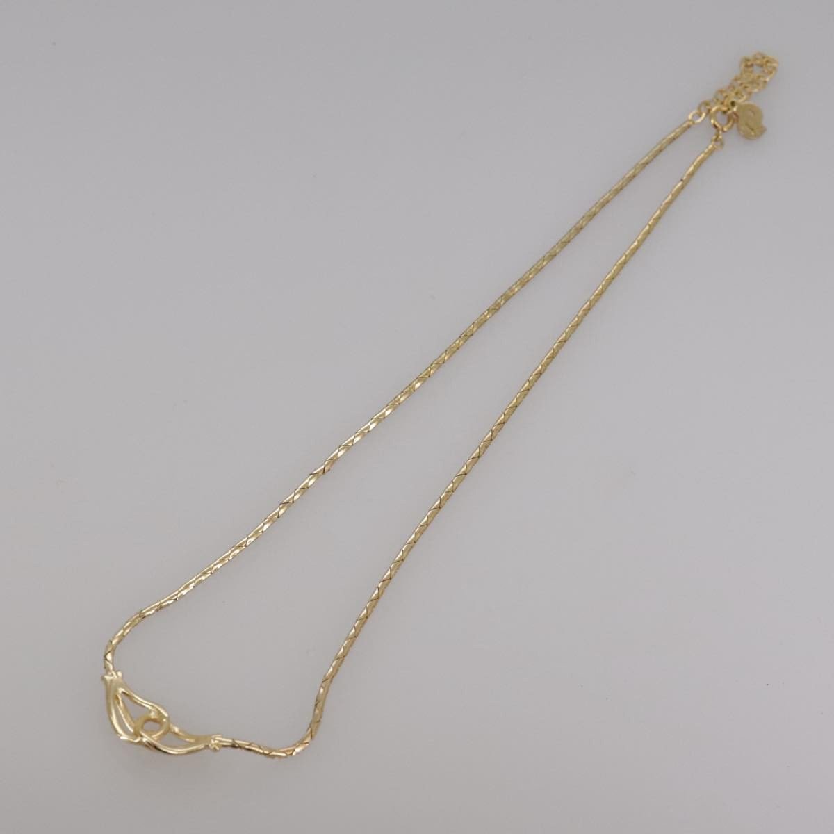 Dior Christian Dior Vintage CD Jumbo chain necklace Metal Goud