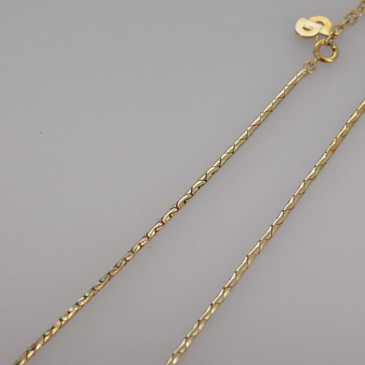 Dior Christian Dior Vintage CD Jumbo chain necklace Metal Goud