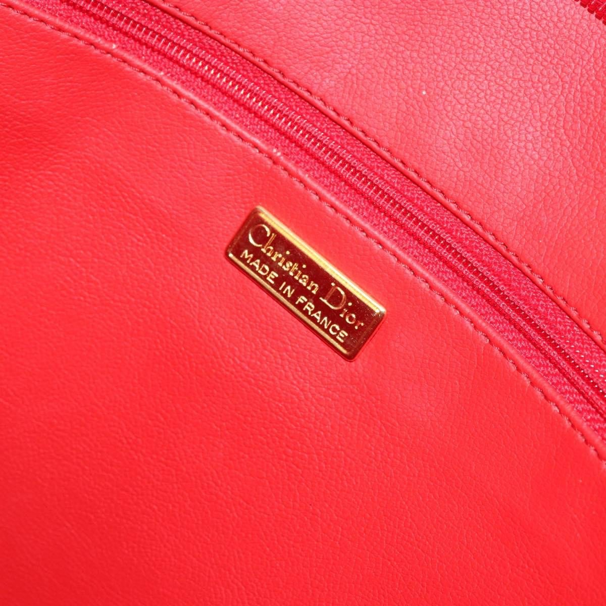 Dior Christian Dior Vintage Tote Leather Rood