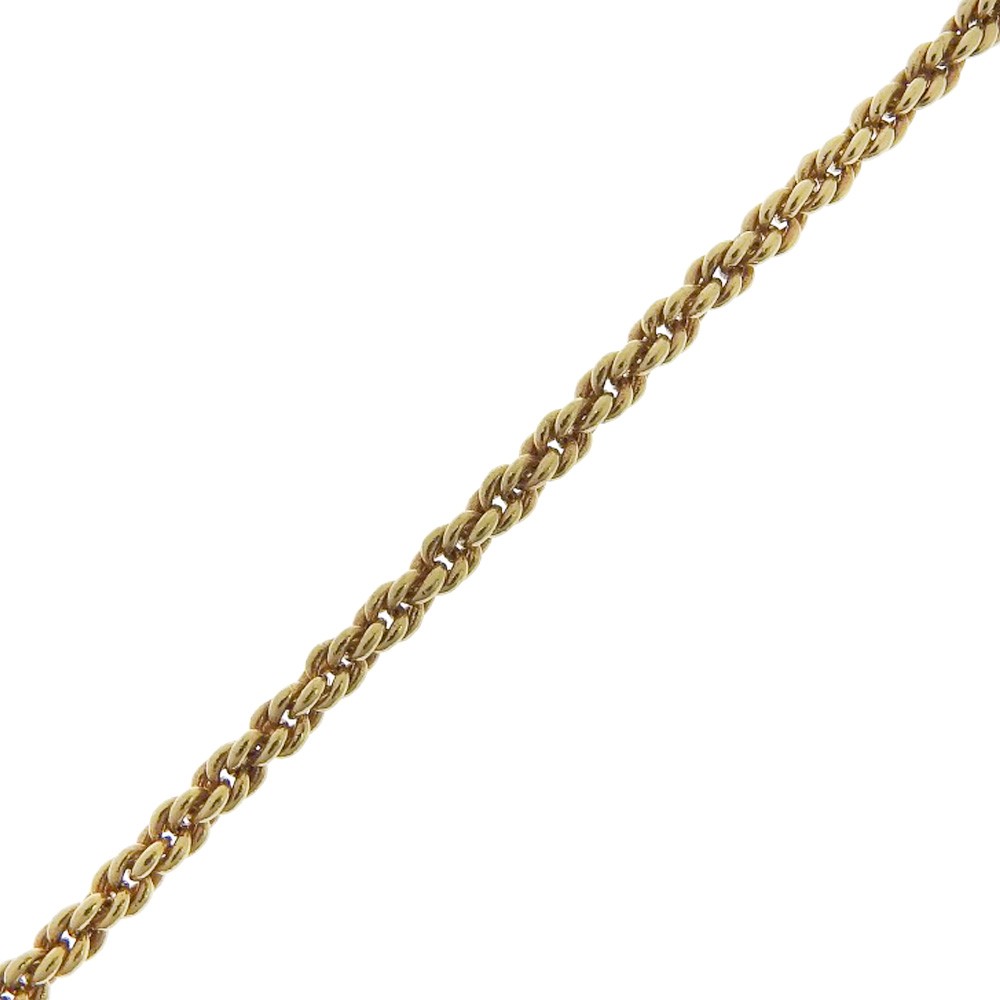 Dior Christian Dior VIntage Circle Pendant Necklace Metal with Crystals Goud