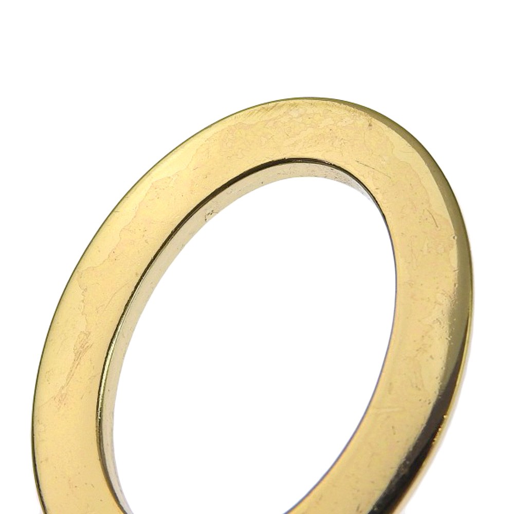 Dior Christian Dior VIntage Circle Pendant Necklace Metal with Crystals Goud