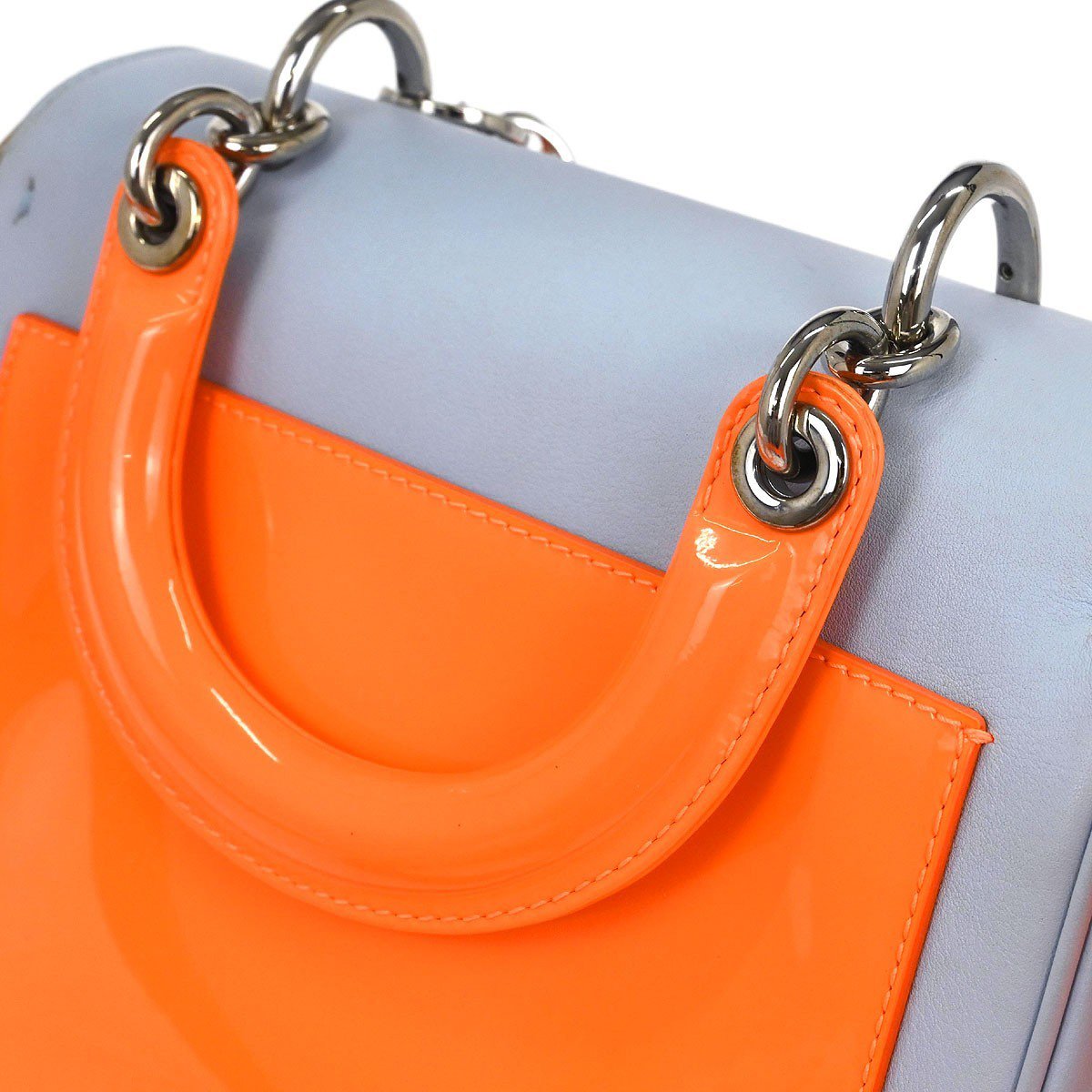 Dior Christian Dior Be Dior Bag Smooth Leather Mini Blauw