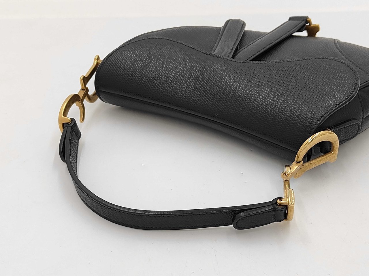 Dior Christian Dior Saddle Leather Mini Zwart