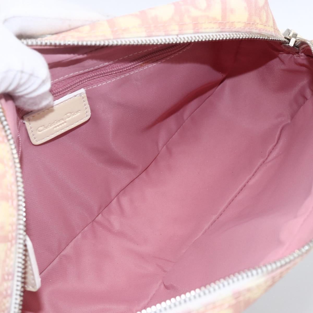 Dior Christian Dior Vintage Crossbody Bag Diorissimo Canvas Medium Roze