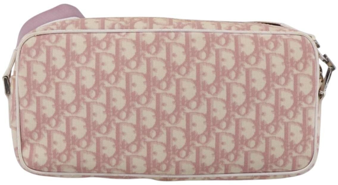 Dior Christian Dior Vintage Crossbody Bag Diorissimo Canvas Medium Roze
