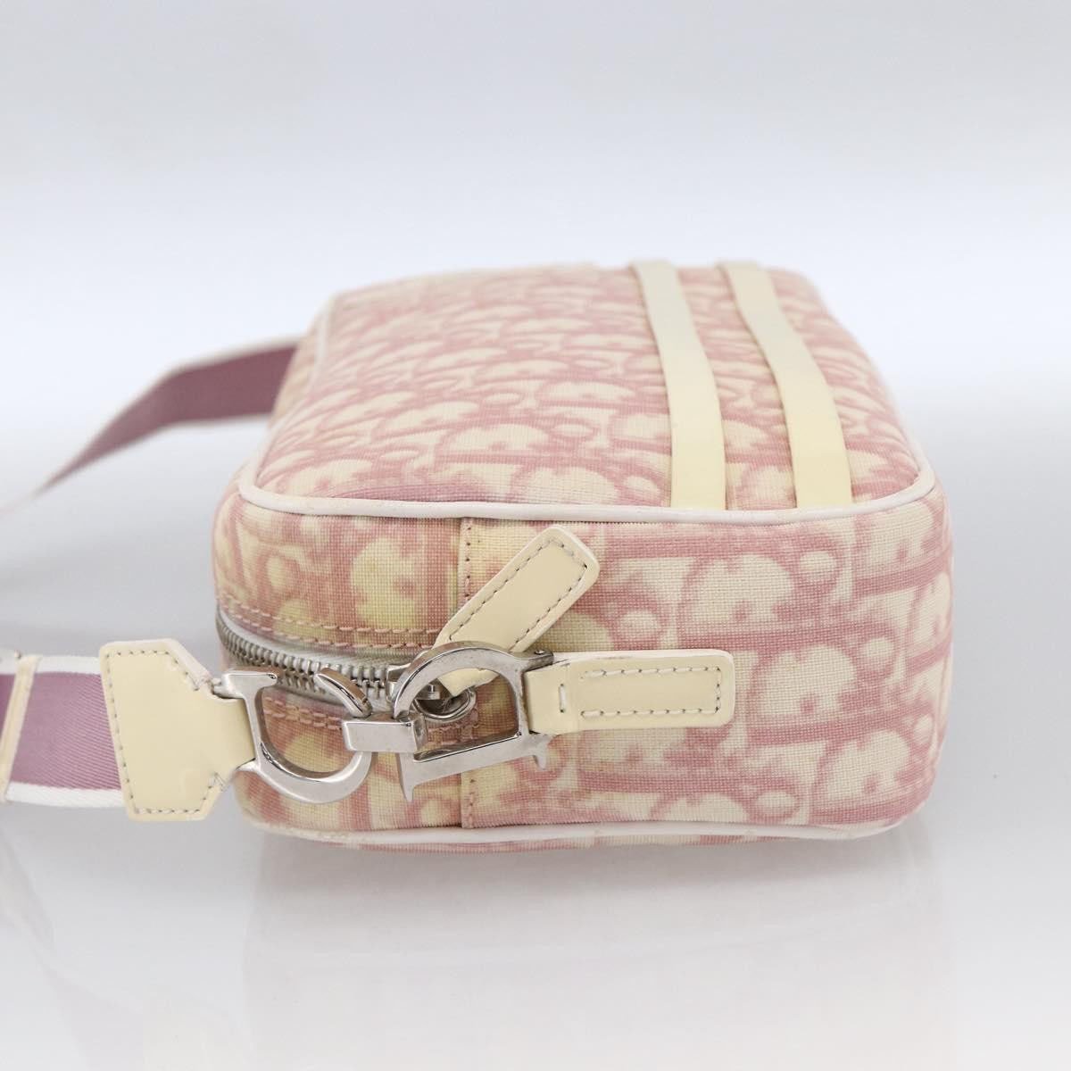 Dior Christian Dior Vintage Crossbody Bag Diorissimo Canvas Medium Roze