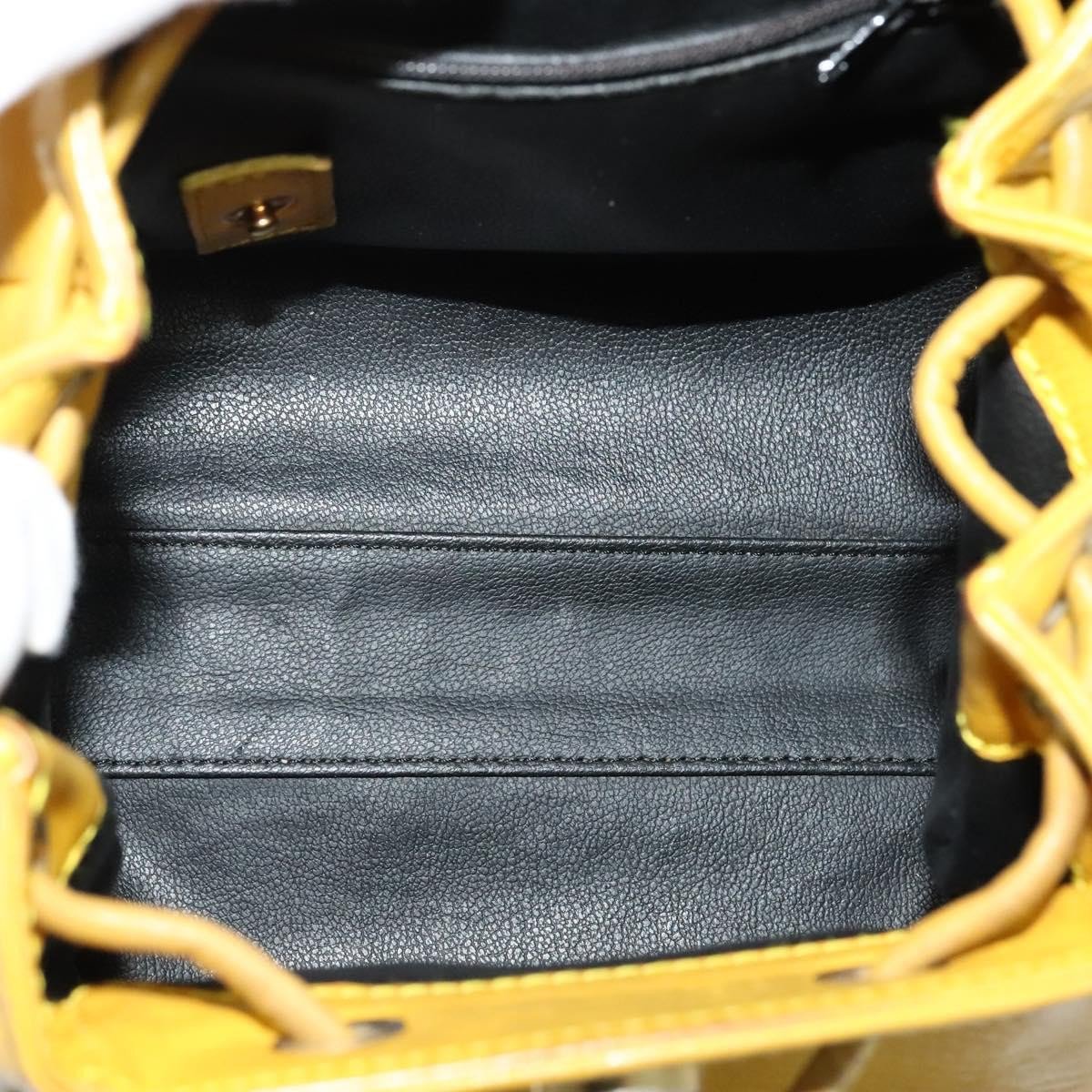 Dior Christian Dior Vintage Flap Leather Small Geel