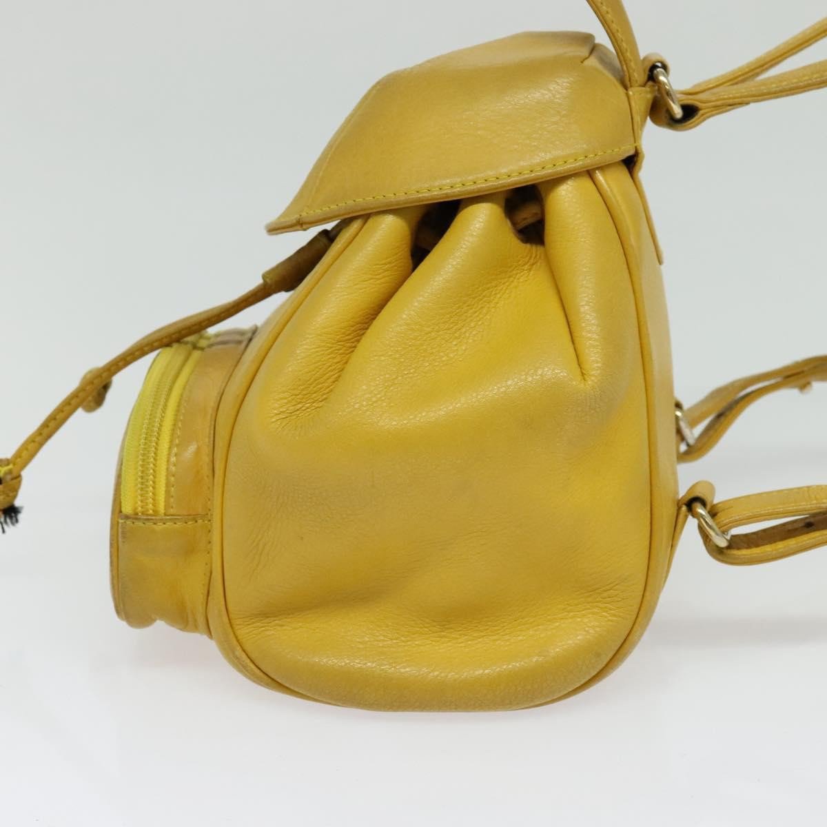 Dior Christian Dior Vintage Flap Leather Small Geel