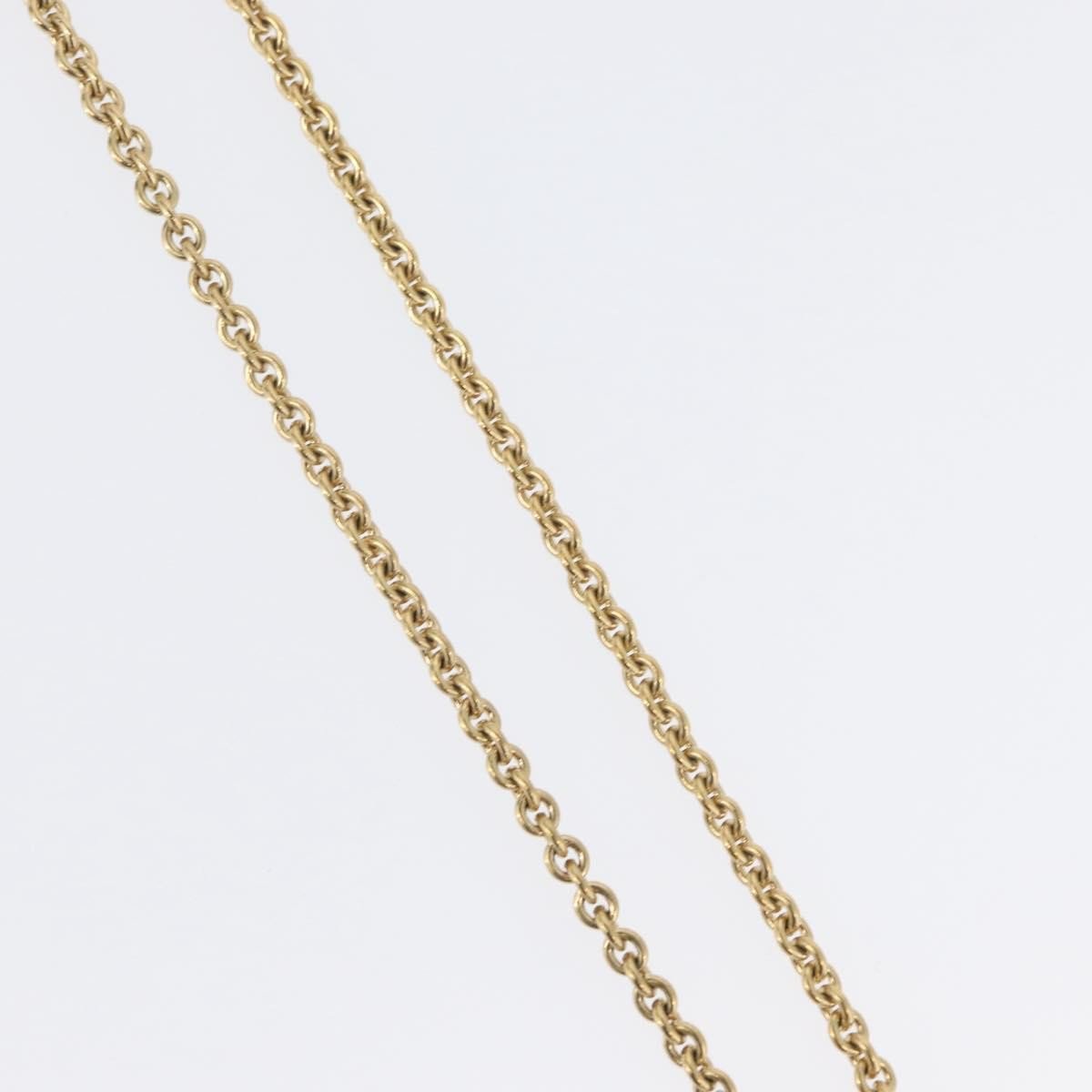 Dior Christian Dior Vintage Dior Logo Necklace Metal Goud