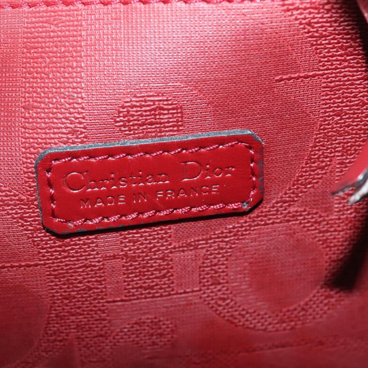 Dior Christian Dior Vintage Trotter Duffle Bag Diorissimo Canvas Medium Rood