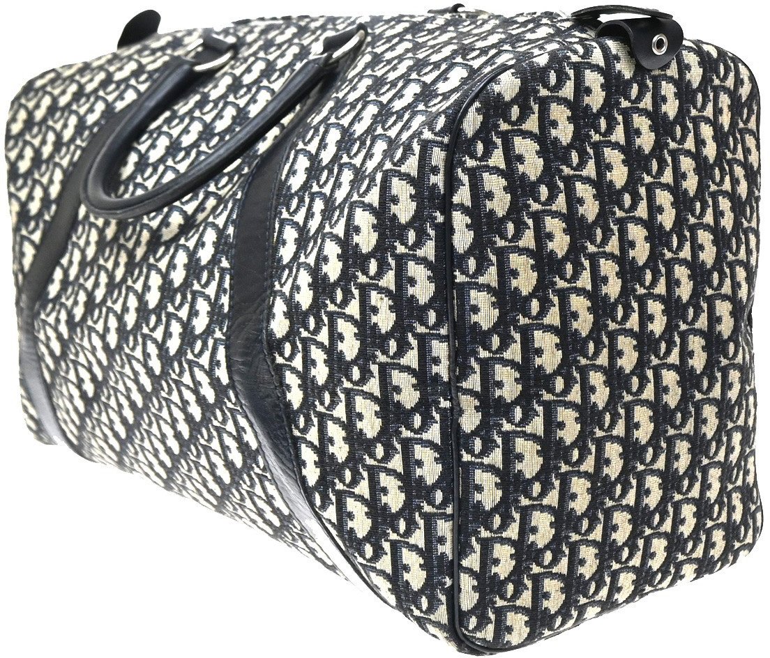 Dior Christian Dior Vintage Bowling monogram canvas 45 Navy