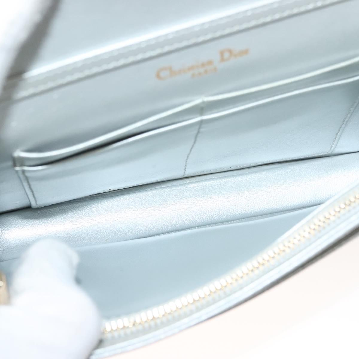 Dior Christian Dior Diorama Wallet on Chain Leather Zilver