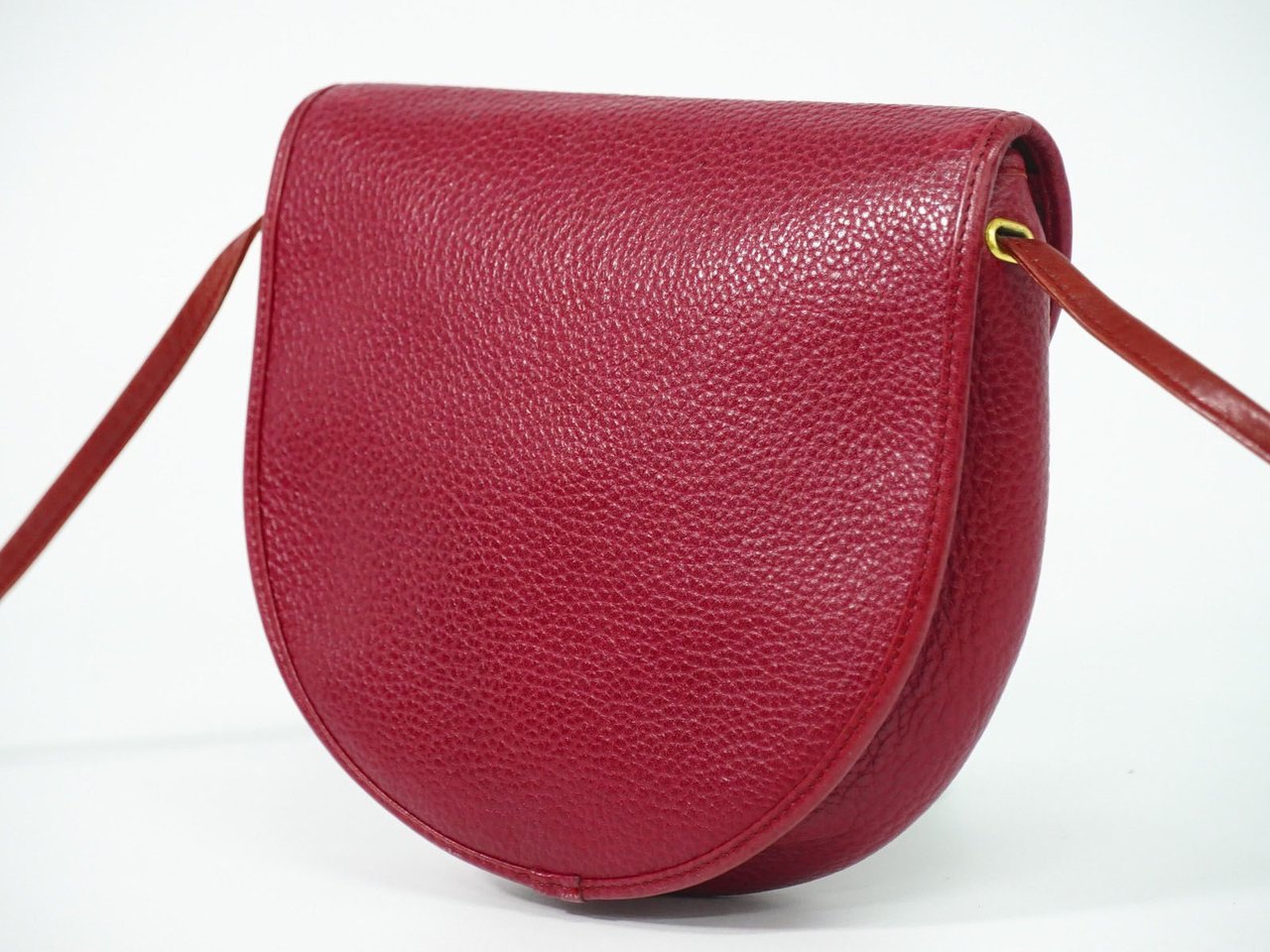 Dior Christian Dior Vintage Shoulder Bag Leather Rood