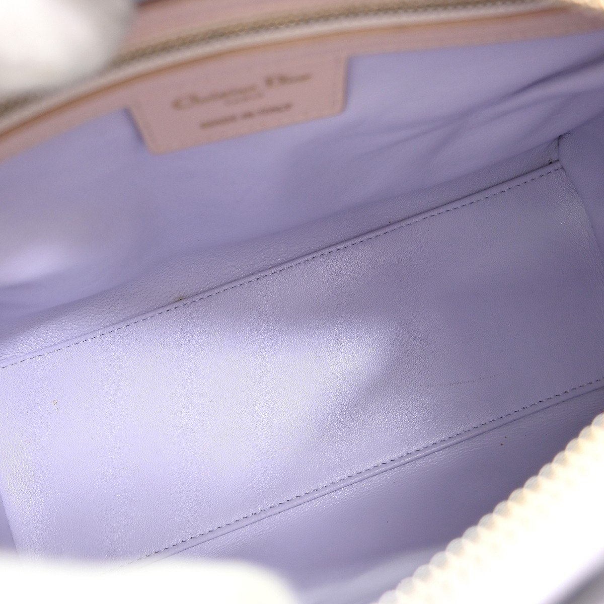 Dior Christian Dior Lady Dior Cannage Quilt Lambskin Medium Beige