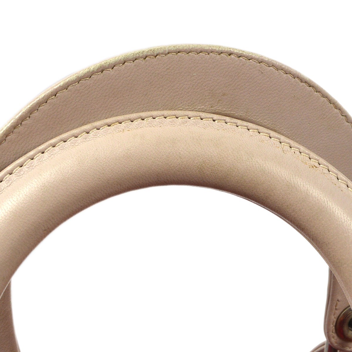 Dior Christian Dior Bicolor Lady Dior Bag Cannage Quilt Lambskin Medium Roze