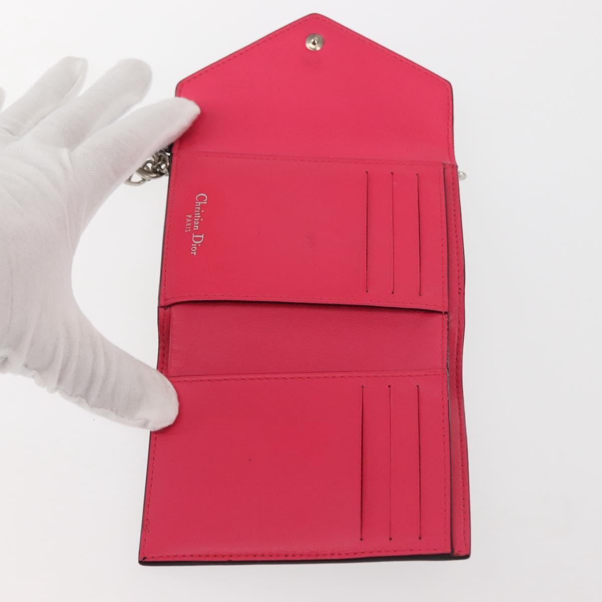 Dior Christian Dior Diorissimo Envelope Wallet Leather Medium Navy