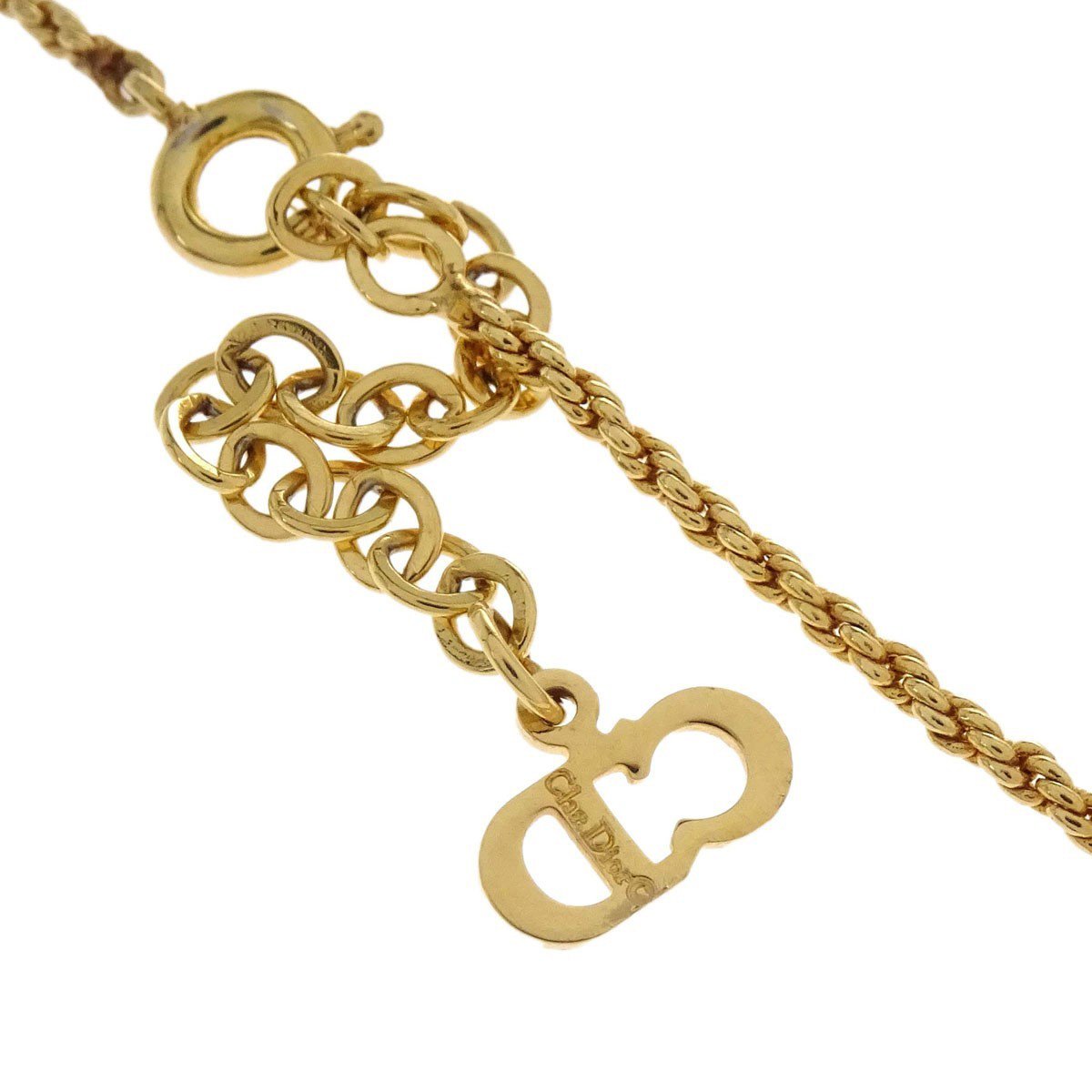 Dior Christian Dior CD Pendant Gold-plated Goud