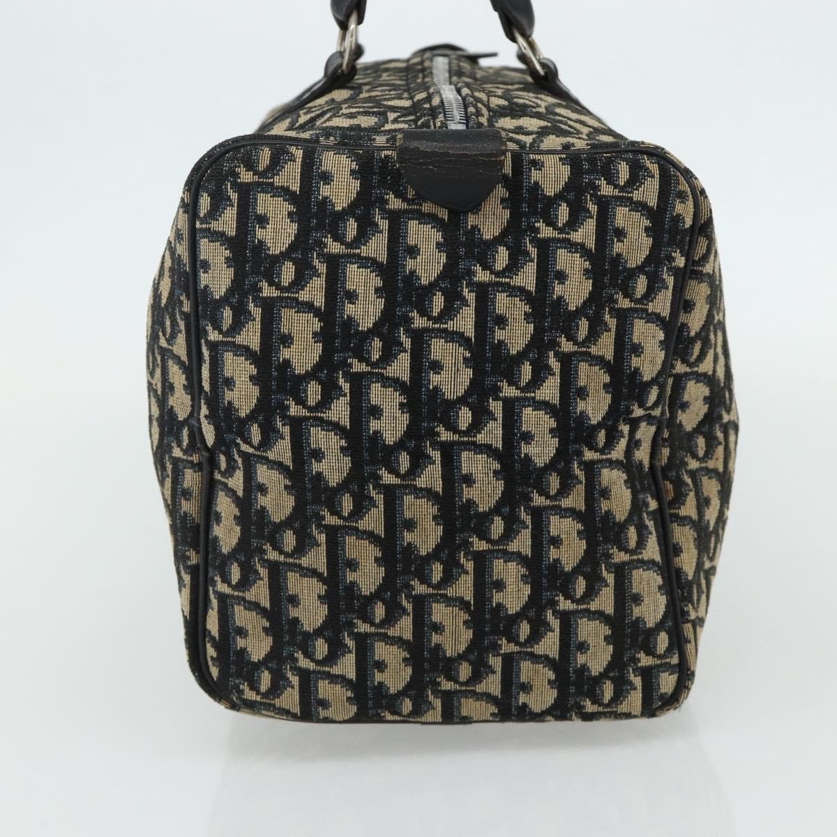 Dior Christian Dior Vintage Trotter Boston Bag Diorissimo Canvas Medium Navy