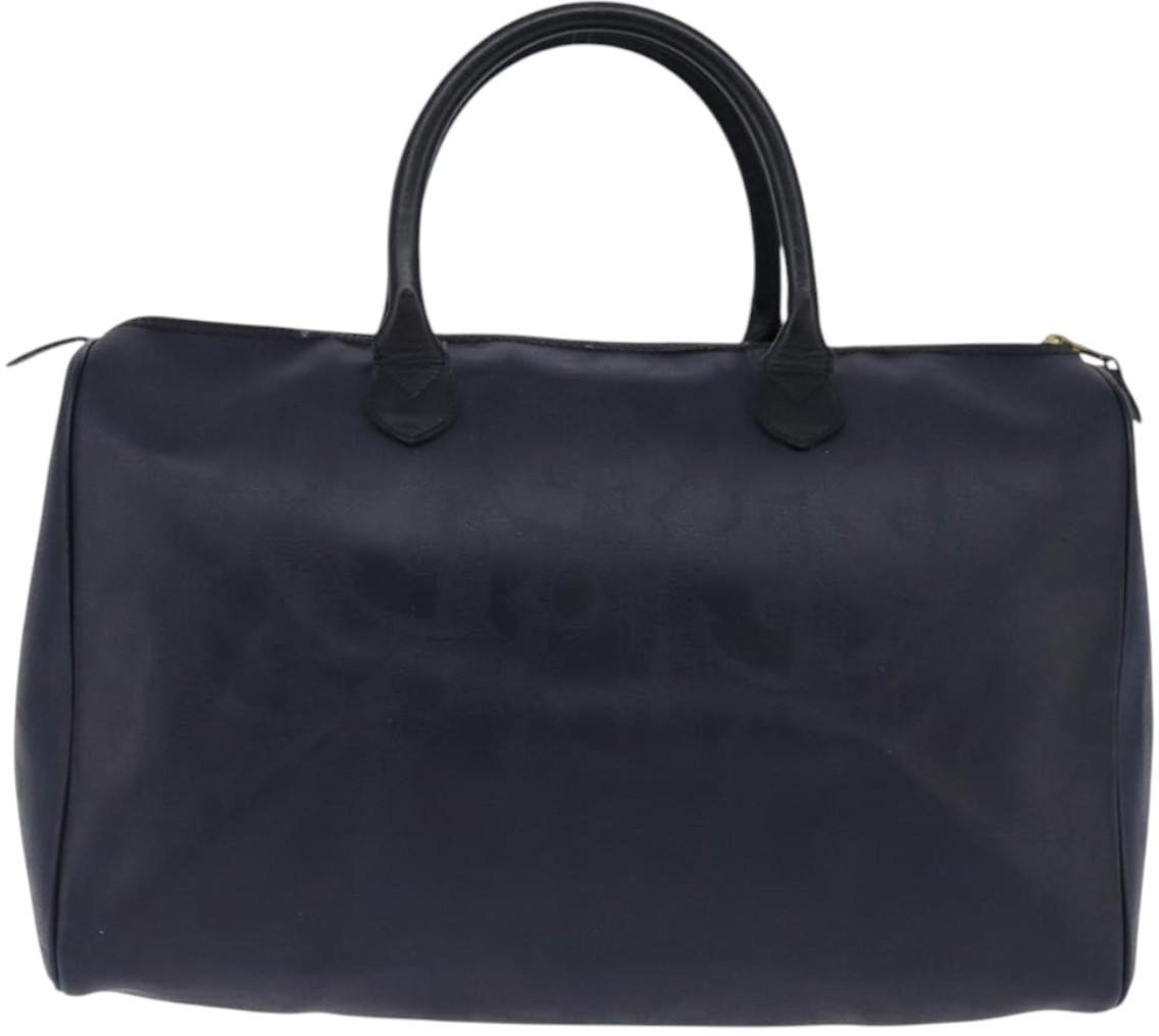 Dior Christian Dior Lady Dior Boston Bag Canvas Navy