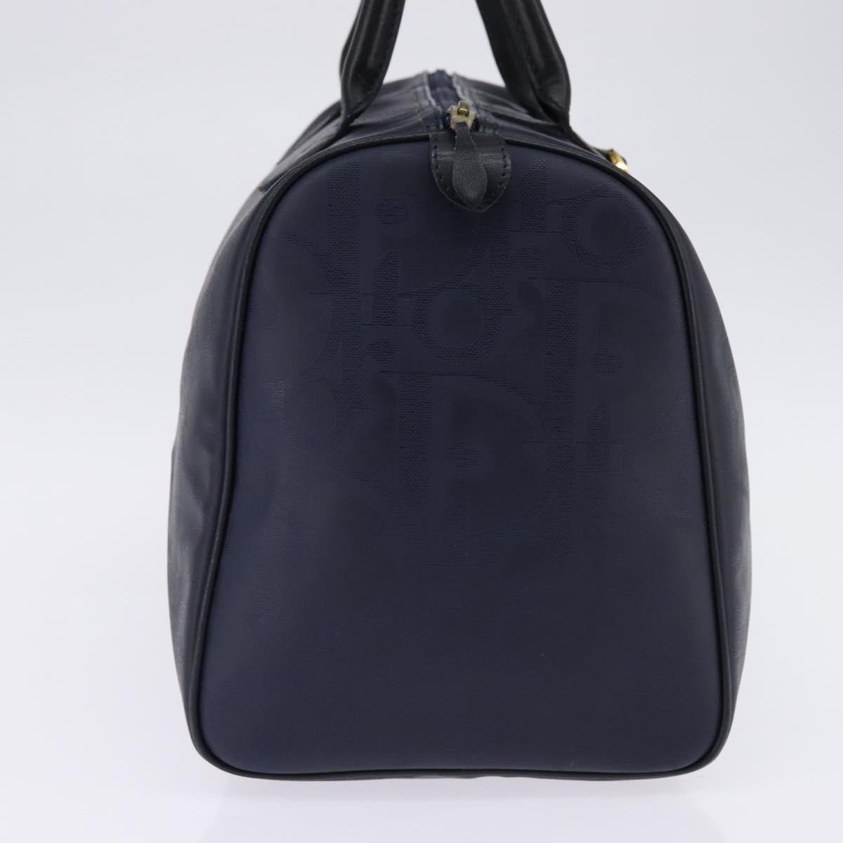 Dior Christian Dior Lady Dior Boston Bag Canvas Navy