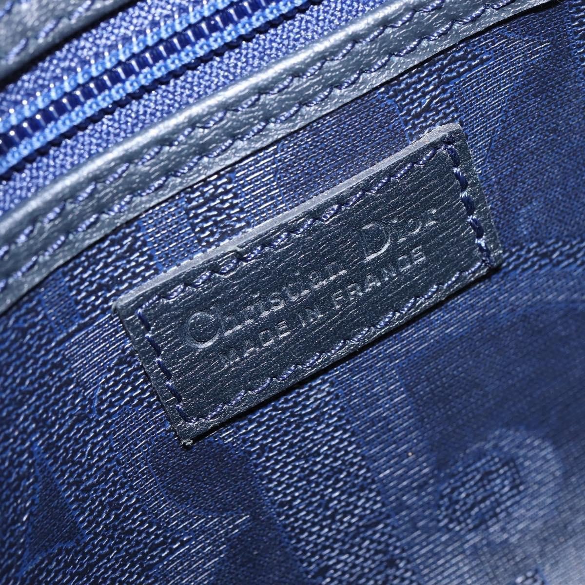 Dior Christian Dior Lady Dior Boston Bag Canvas Navy