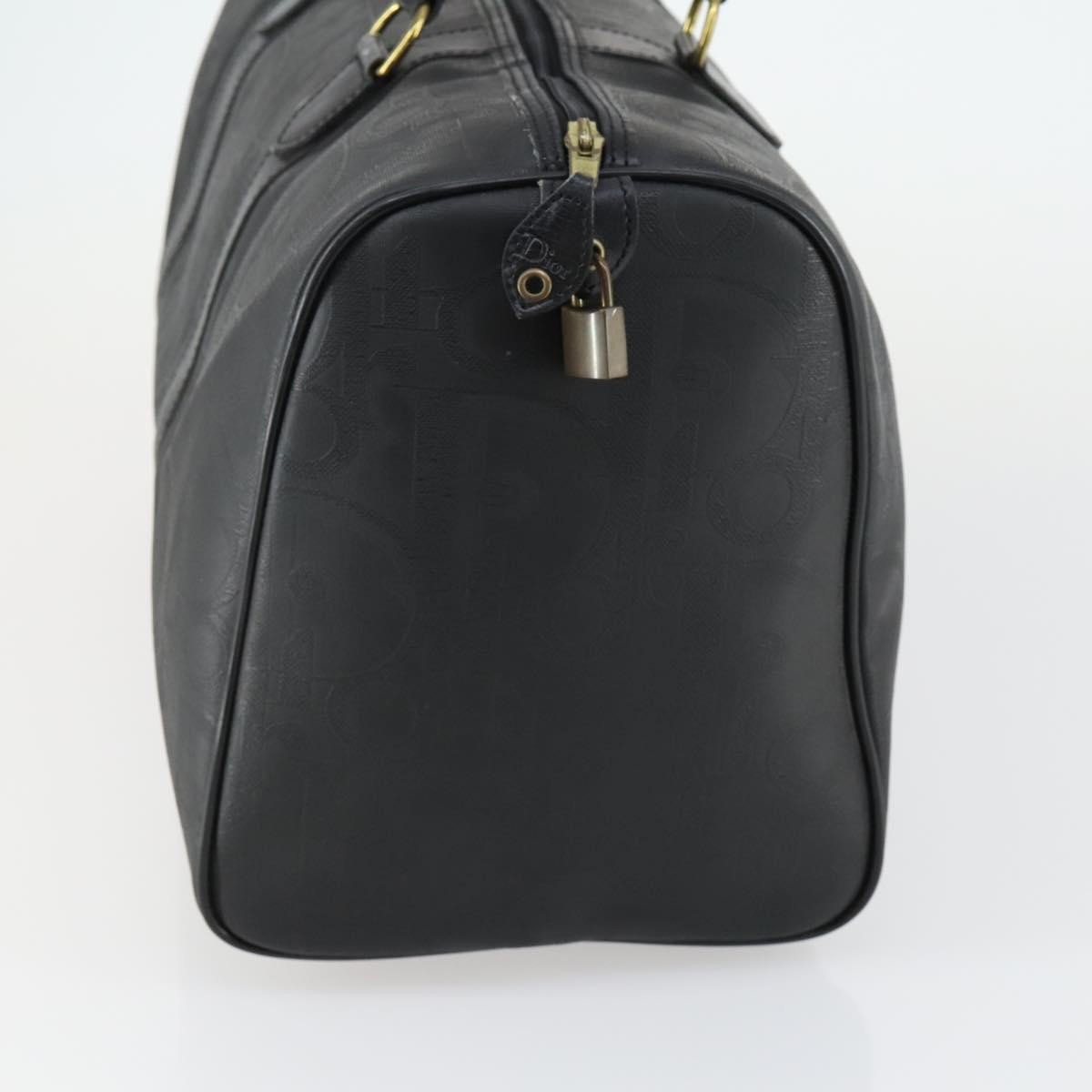 Dior Christian Dior Vintage Trotter Boston Bag PVC Zwart