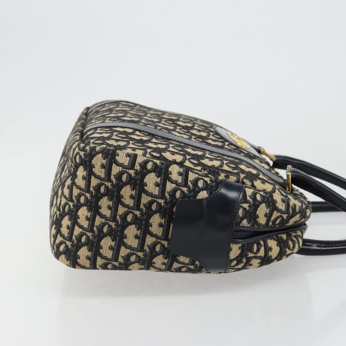 Dior Christian Dior Vintage Trotter Boston Bag Diorissimo Canvas Mini Navy