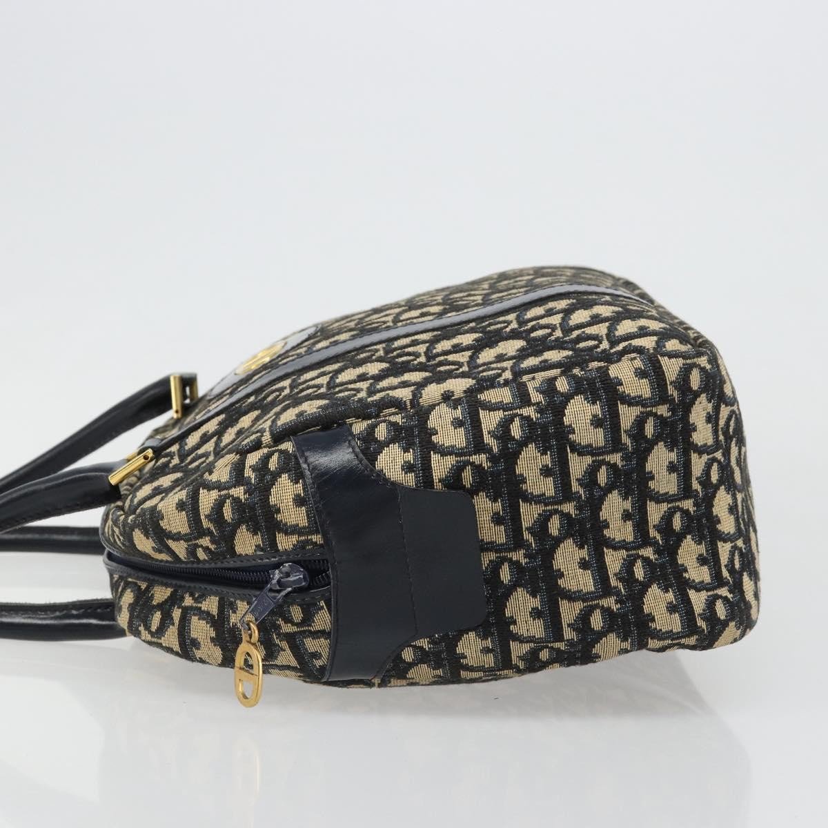 Dior Christian Dior Vintage Trotter Boston Bag Diorissimo Canvas Mini Navy