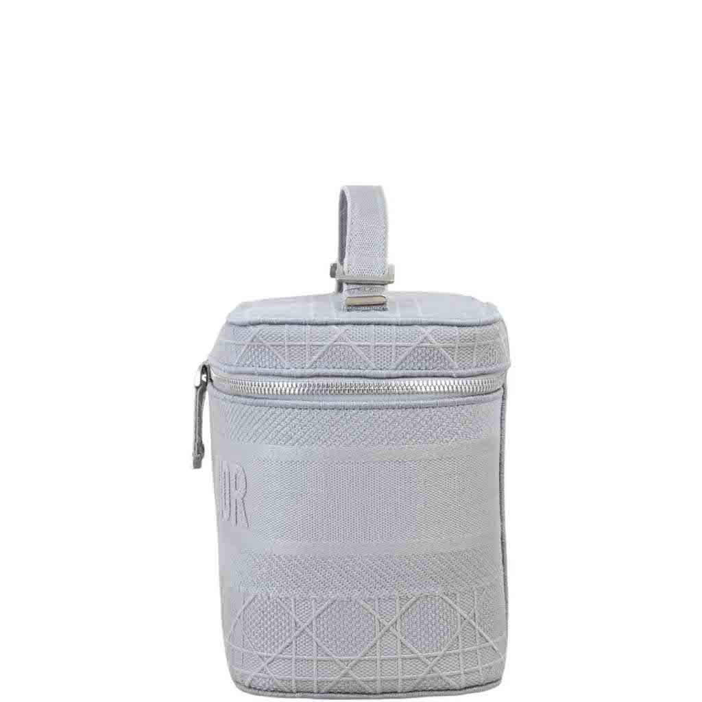Dior Christian Dior Diortravel Vanity Embroidered Cannage LARGE Grijs