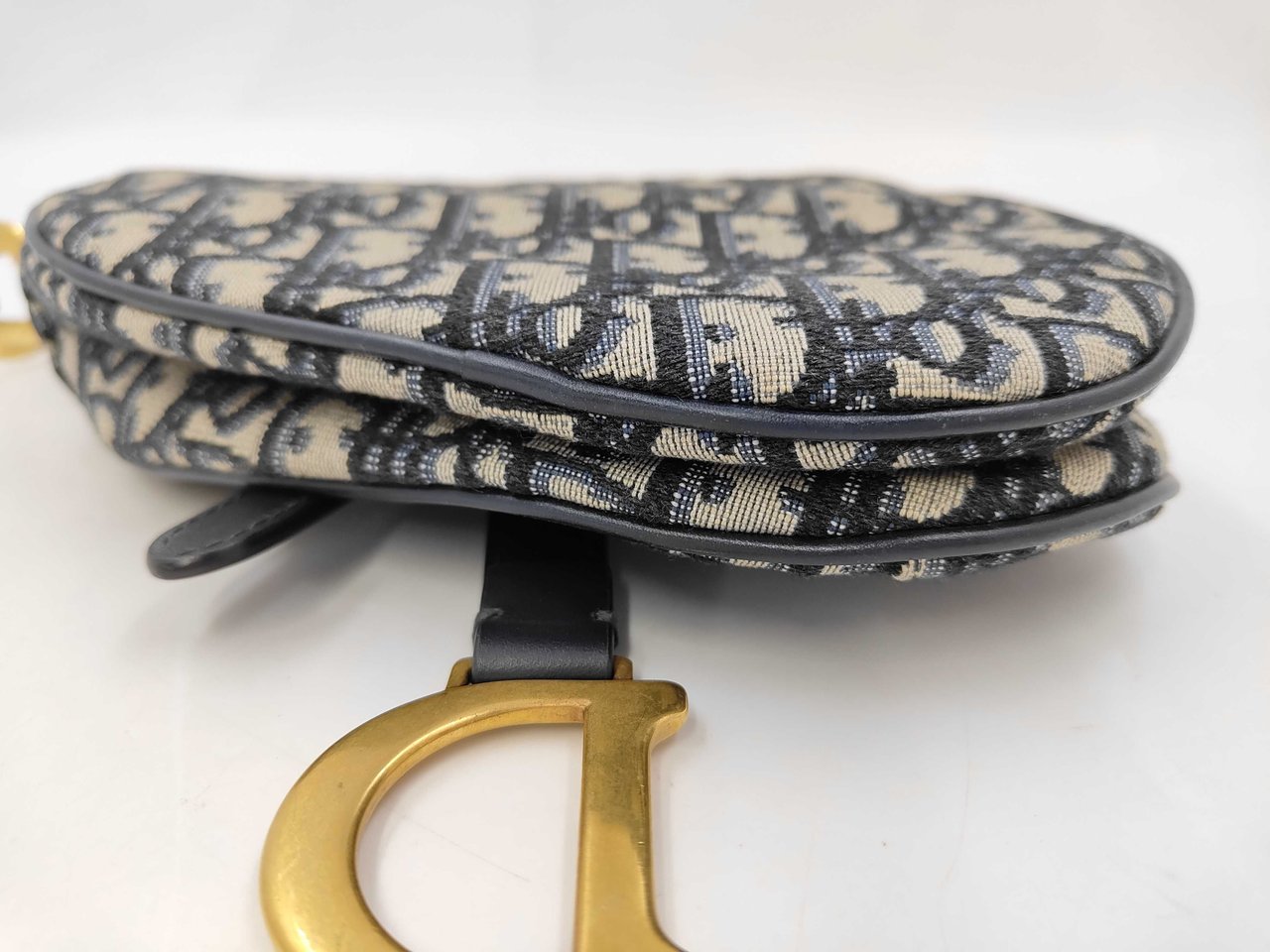 Dior Christian Dior Saddle Oblique Canvas Mini Beige