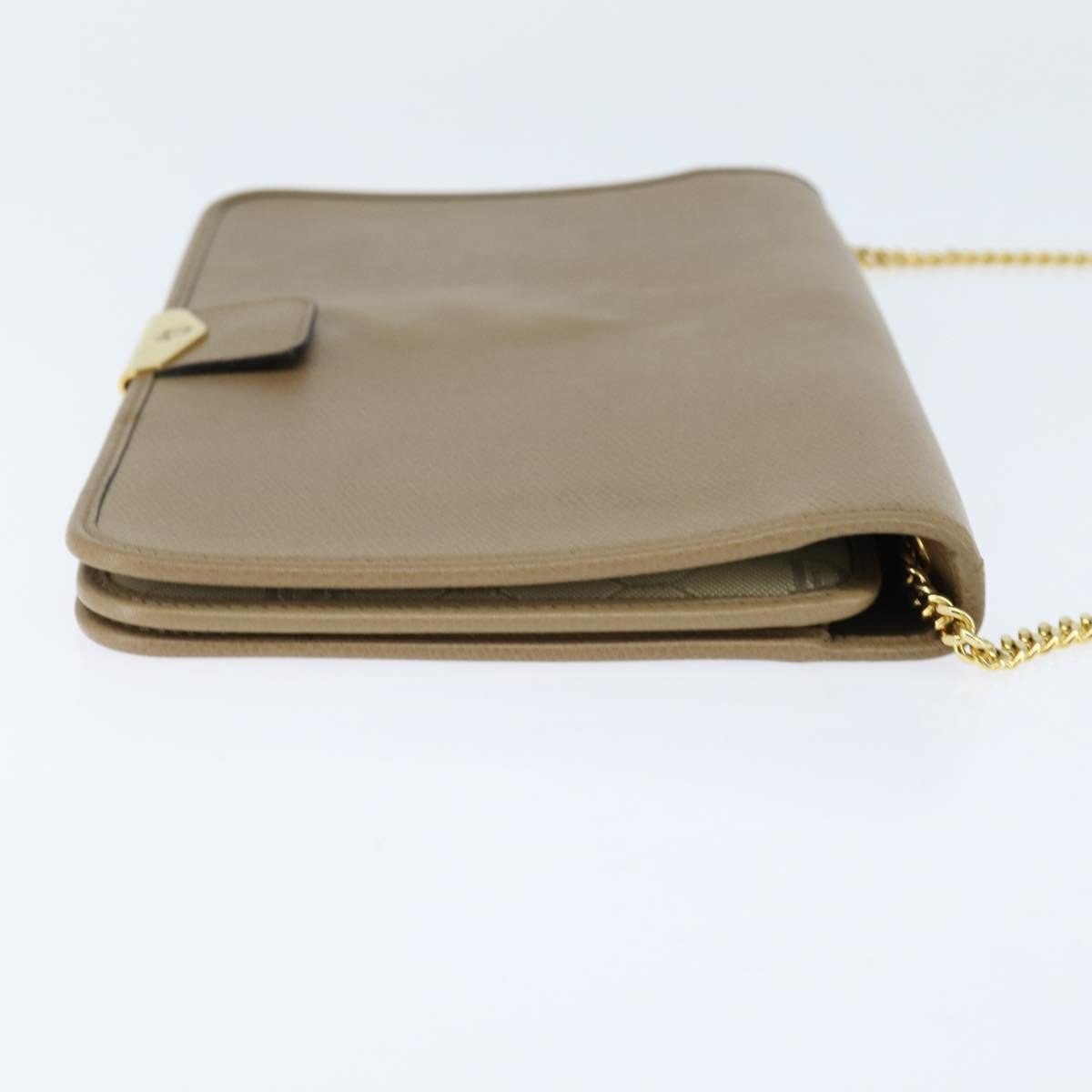 Dior Christian Dior Vintage Chain Flap Leather Zwart