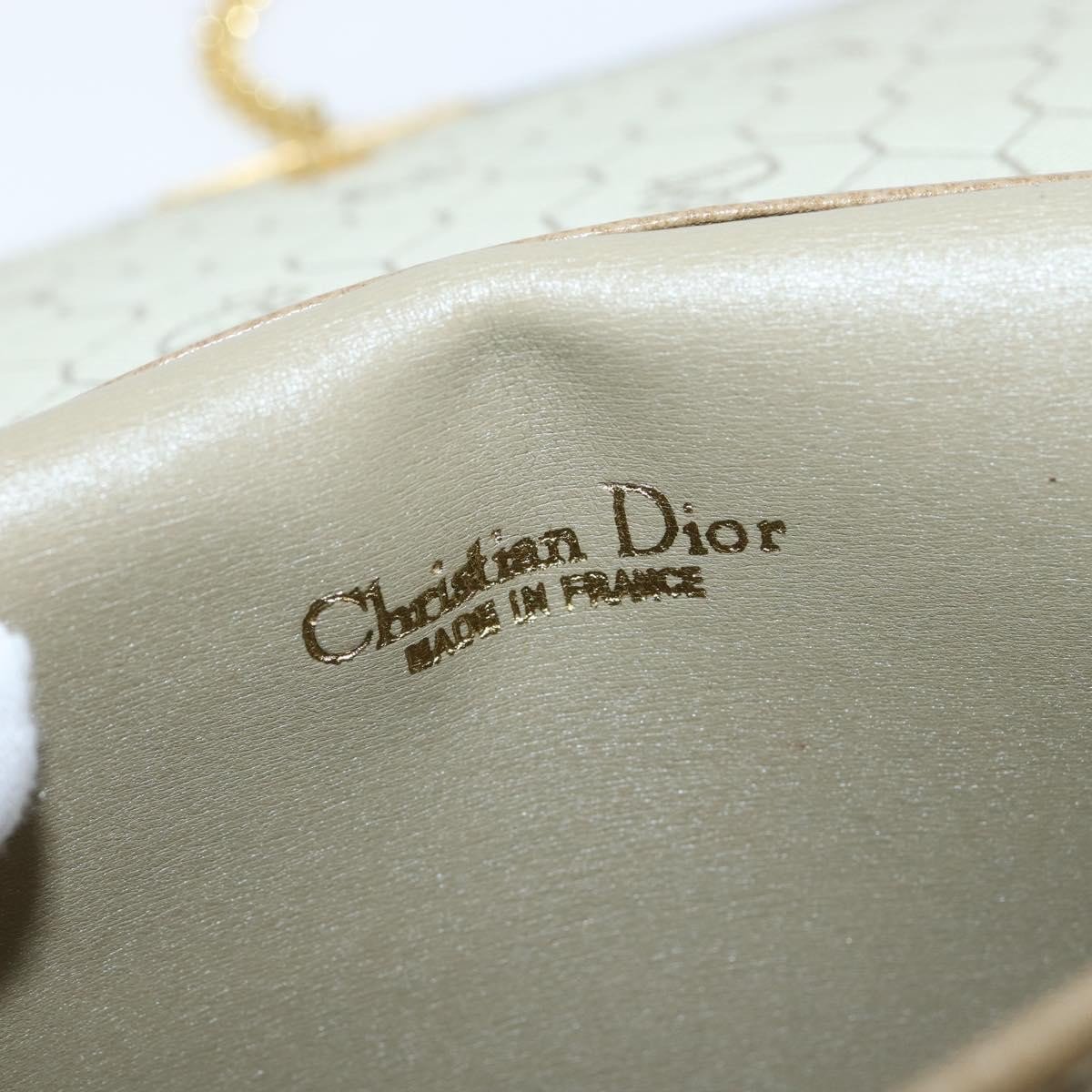 Dior Christian Dior Vintage Chain Flap Leather Zwart