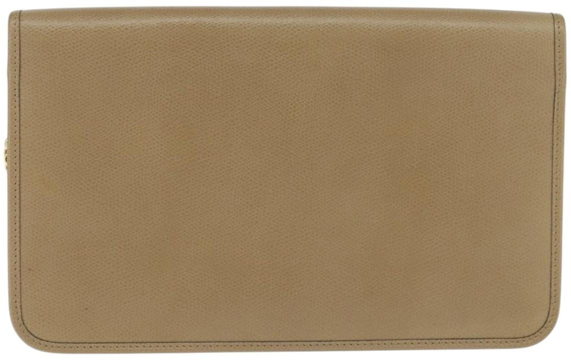 Dior Christian Dior Vintage Chain Flap Leather Zwart