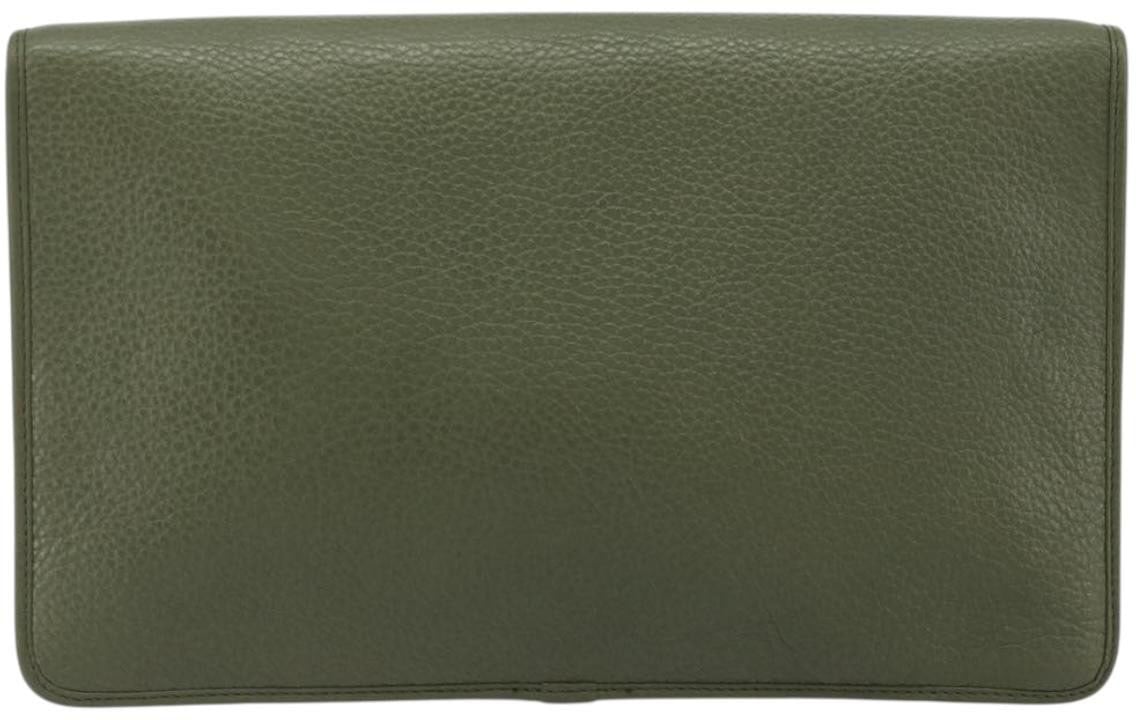 Dior Christian Dior Vintage Chain Flap Leather Groen