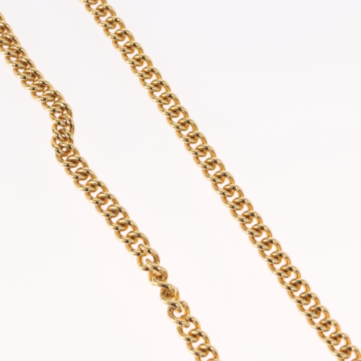 Dior Christian Dior Vintage CD Pendant Necklace Metal Goud