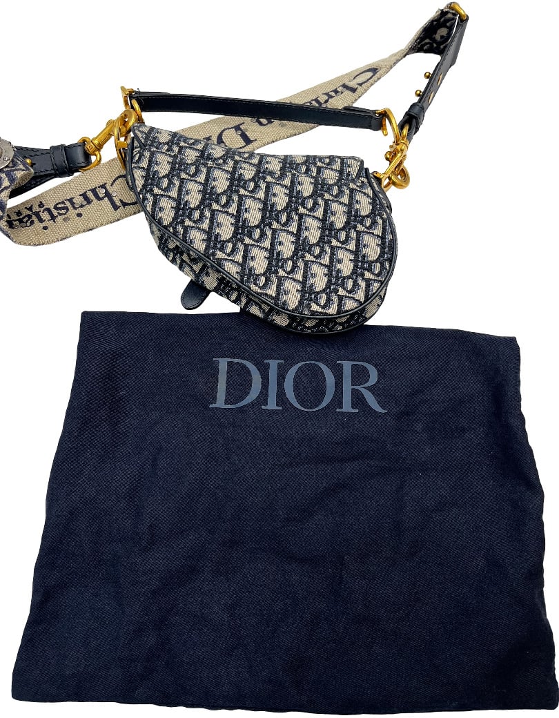 Dior Christian Dior Dior Saddle Boxy Bag Plum Dior Oblique small Grijs