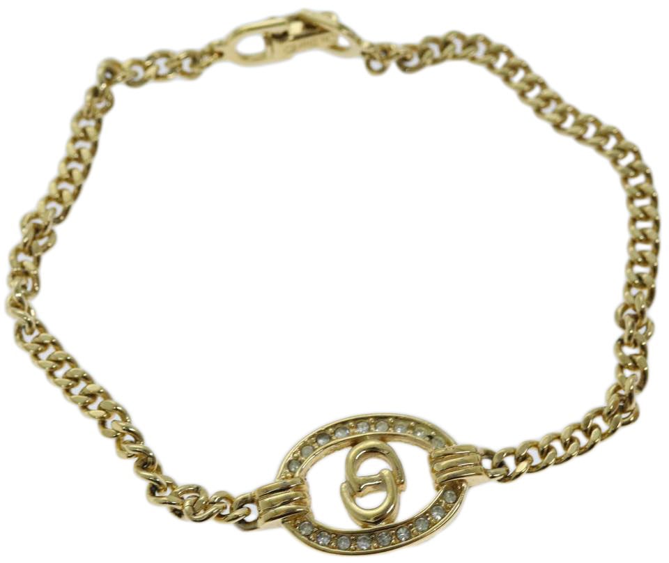 Dior Christian Dior CD Logo Bracelet Metal Goud