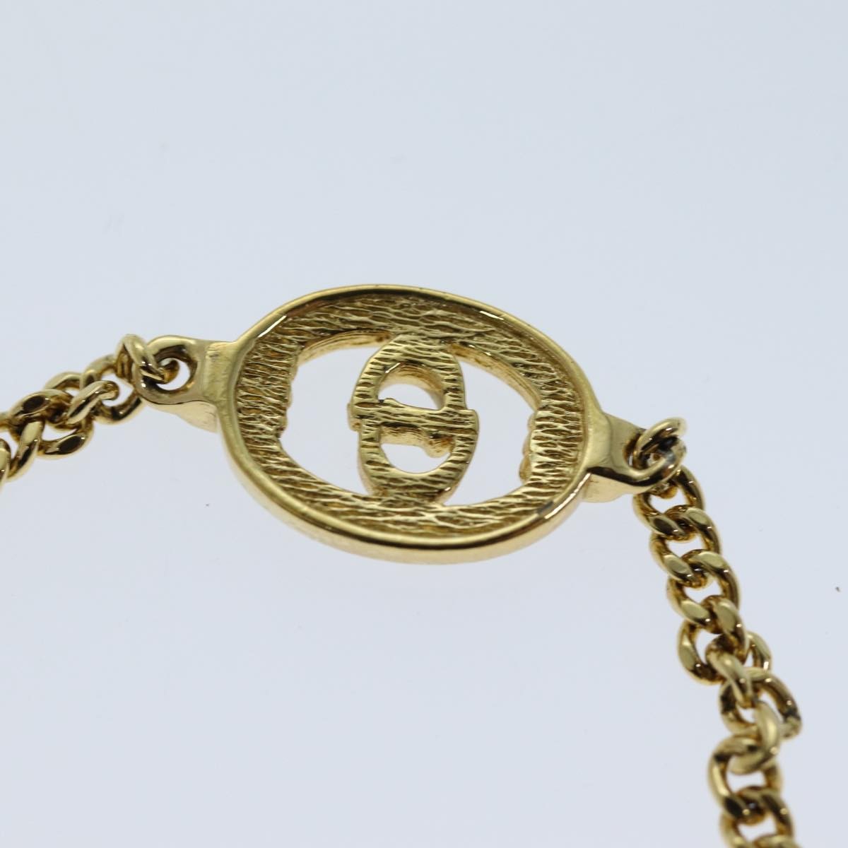 Dior Christian Dior CD Logo Bracelet Metal Goud