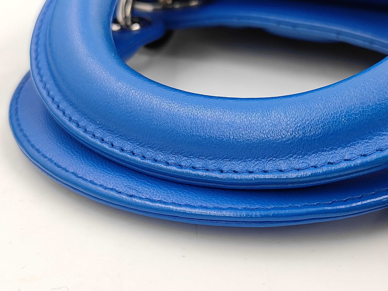 Dior Christian Dior Vintage Lady Dior Cannage Quilt Lambskin mini Blauw