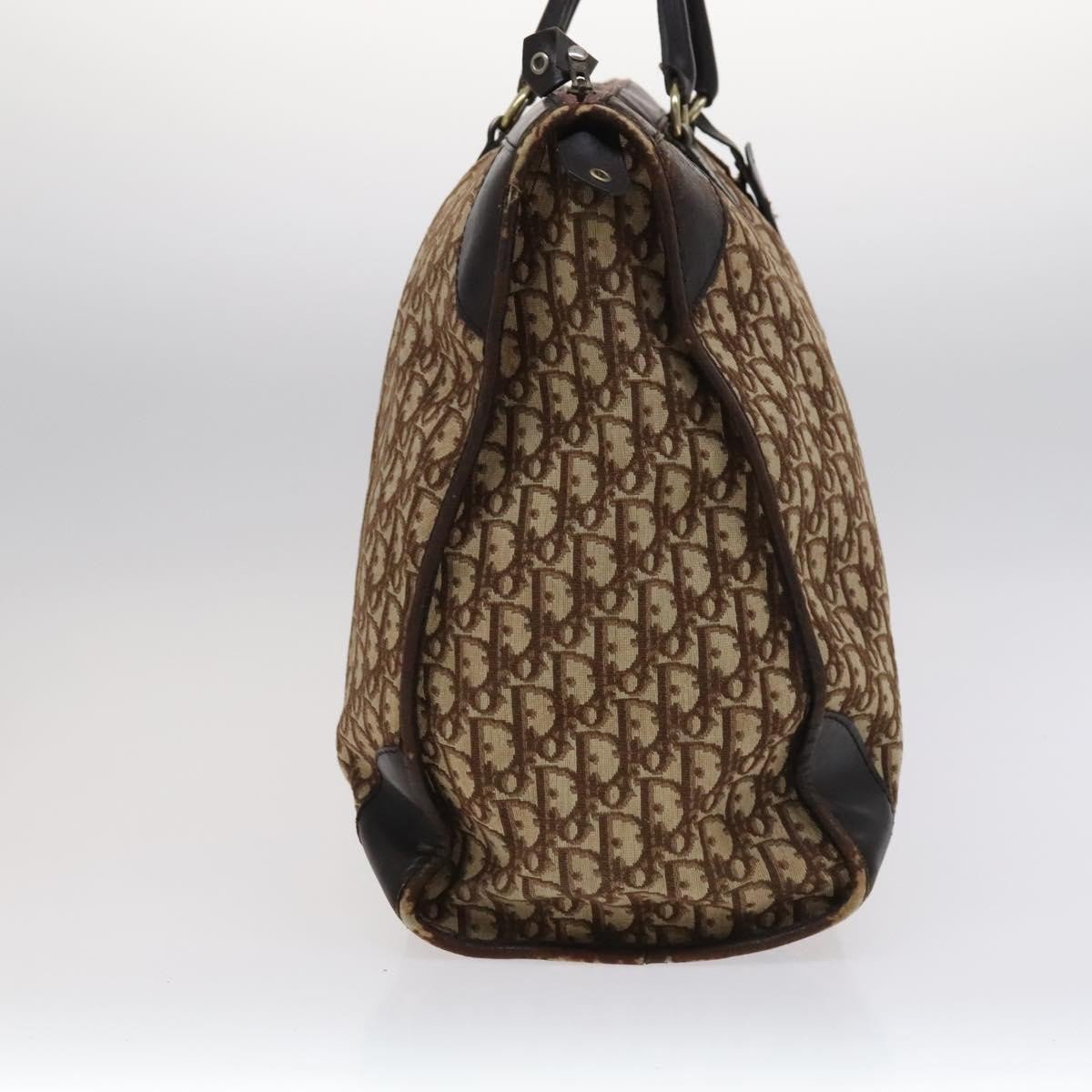 Dior Christian Dior Vintage Trotter Boston Diorissimo Canvas Large Bruin