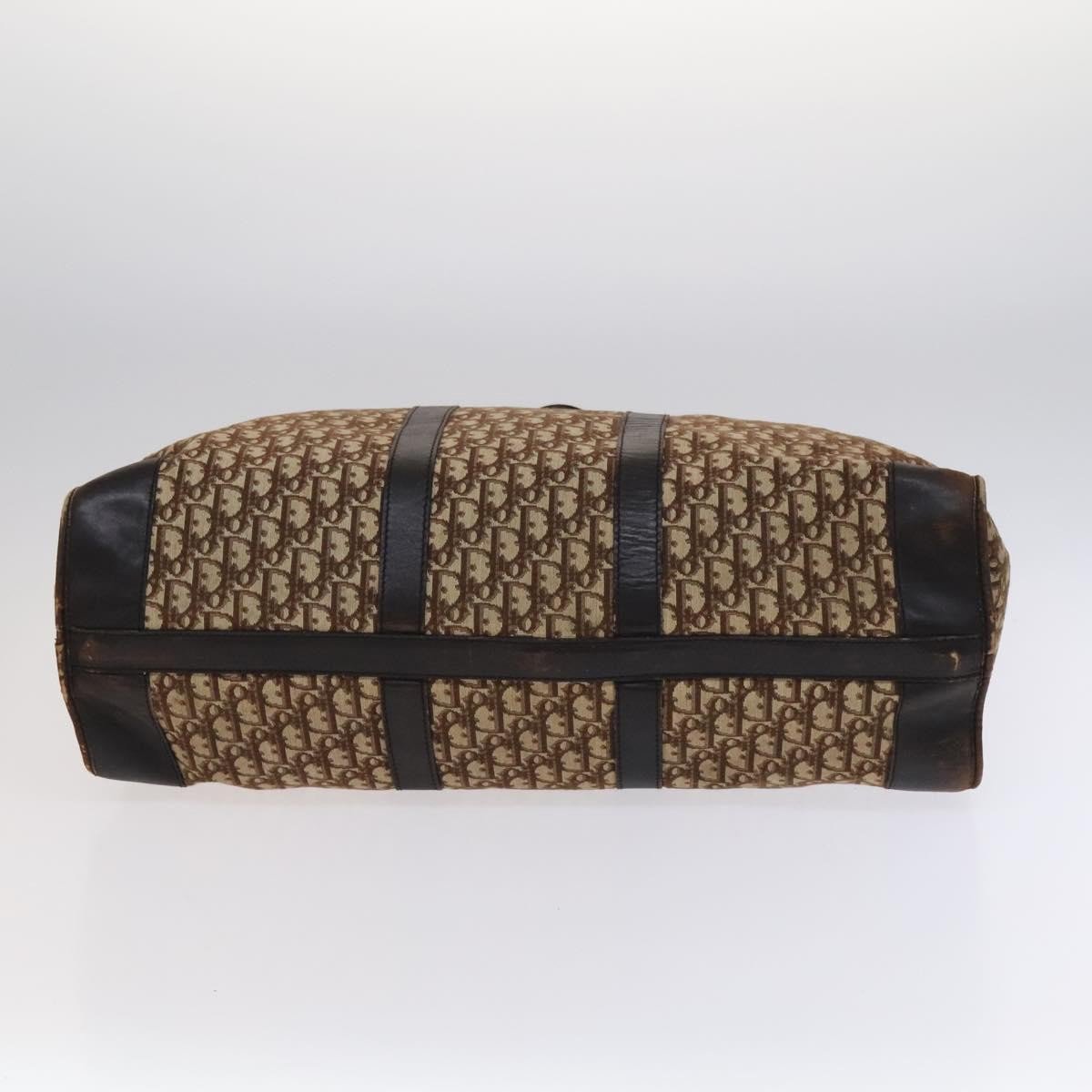Dior Christian Dior Vintage Trotter Boston Diorissimo Canvas Large Bruin