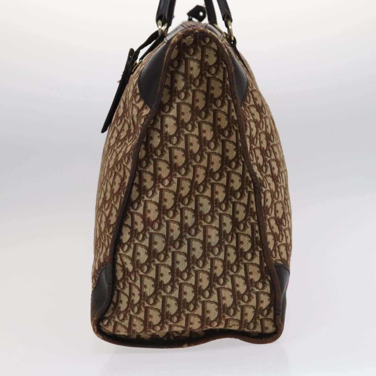 Dior Christian Dior Vintage Trotter Boston Diorissimo Canvas Large Bruin