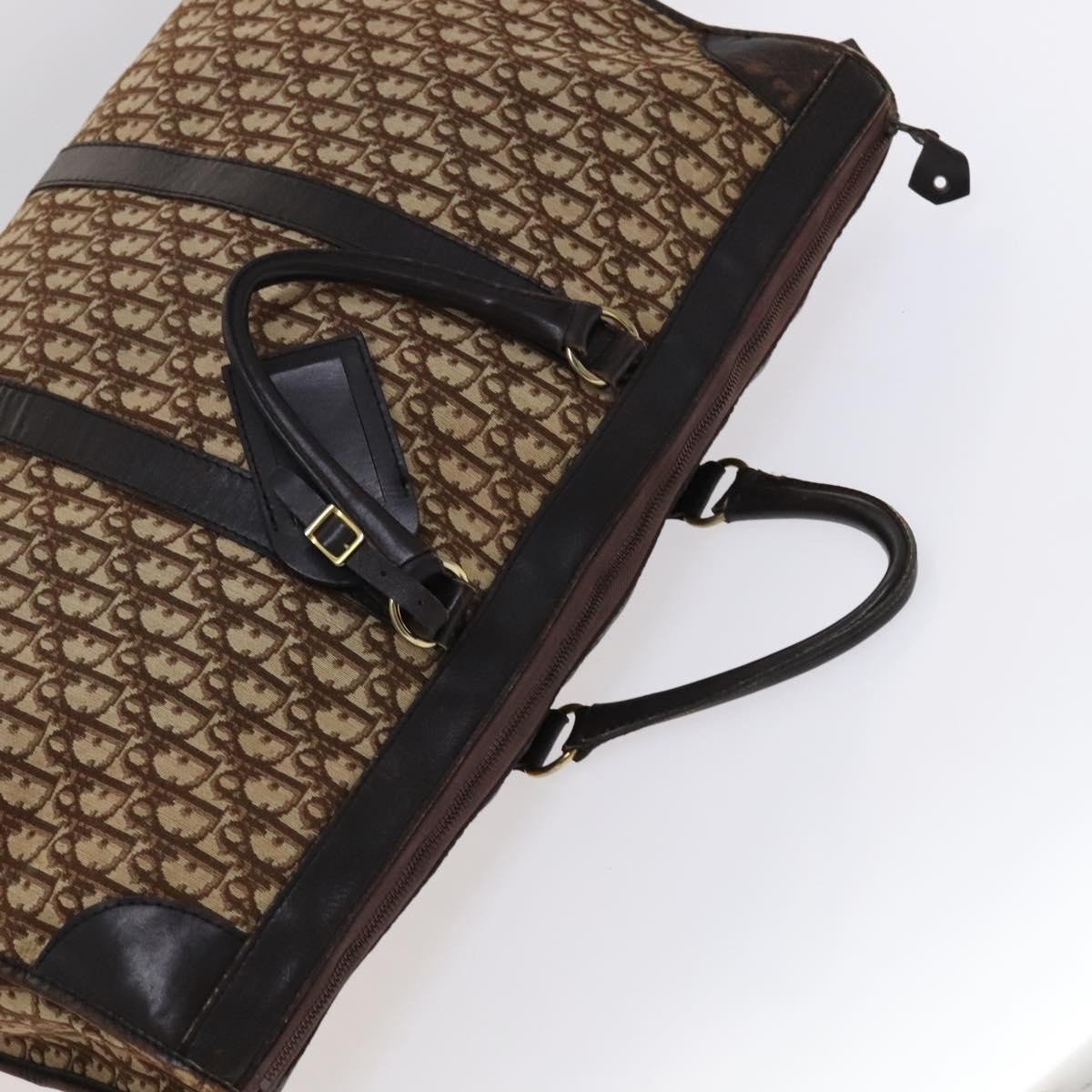 Dior Christian Dior Vintage Trotter Boston Diorissimo Canvas Large Bruin