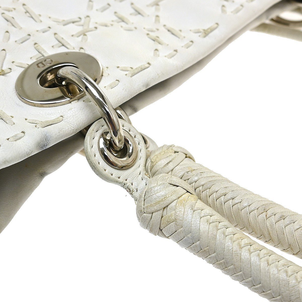 Dior Christian Dior Vintage Lady Dior Cannage Quilt Lambskin Medium Zwart