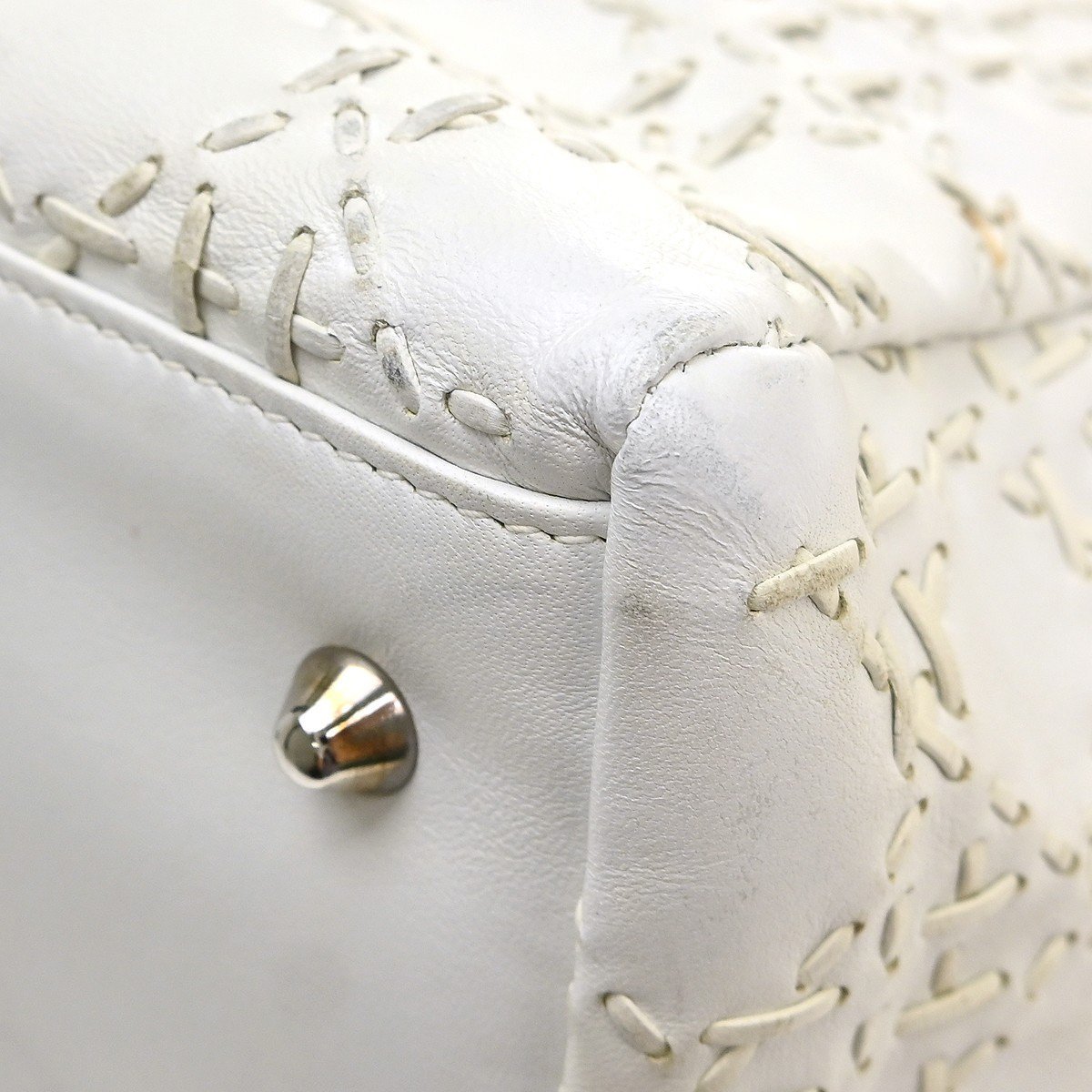 Dior Christian Dior Vintage Lady Dior Cannage Quilt Lambskin Medium Zwart