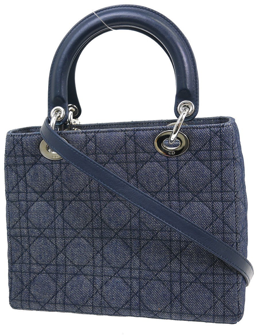 Dior Christian Dior Lady Dior Denim Medium Blauw
