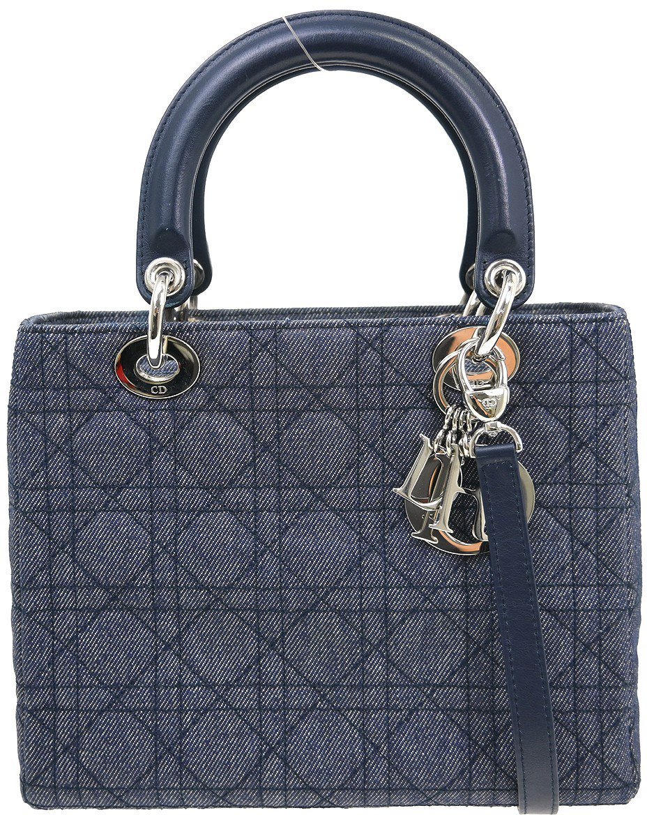 Dior Christian Dior Lady Dior Denim Medium Blauw