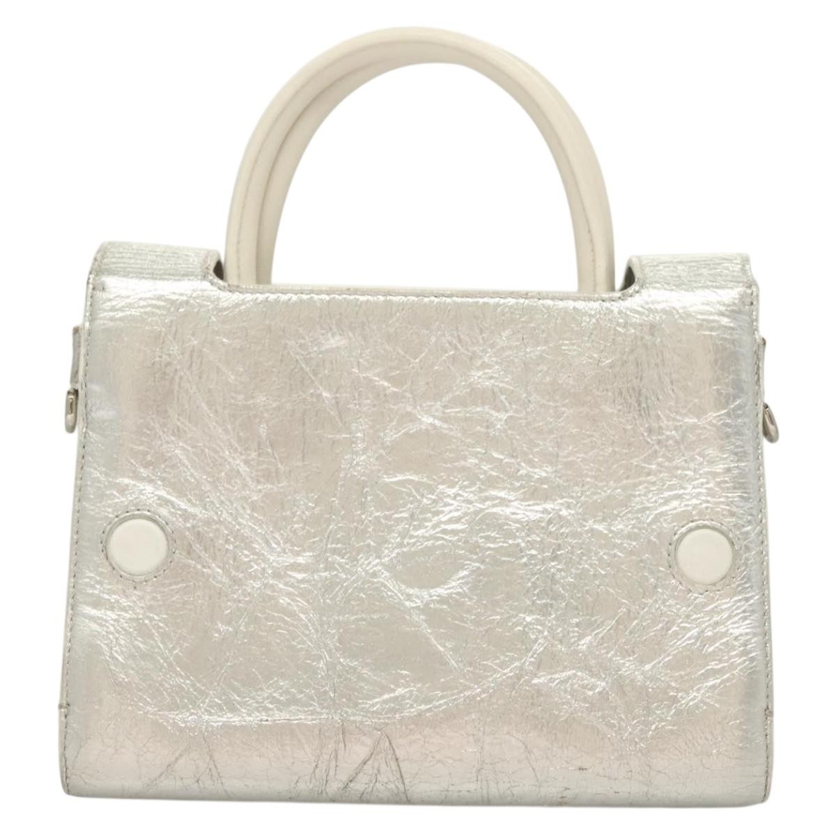 Dior Christian Dior Diorever Bag Leather Mini Zilver