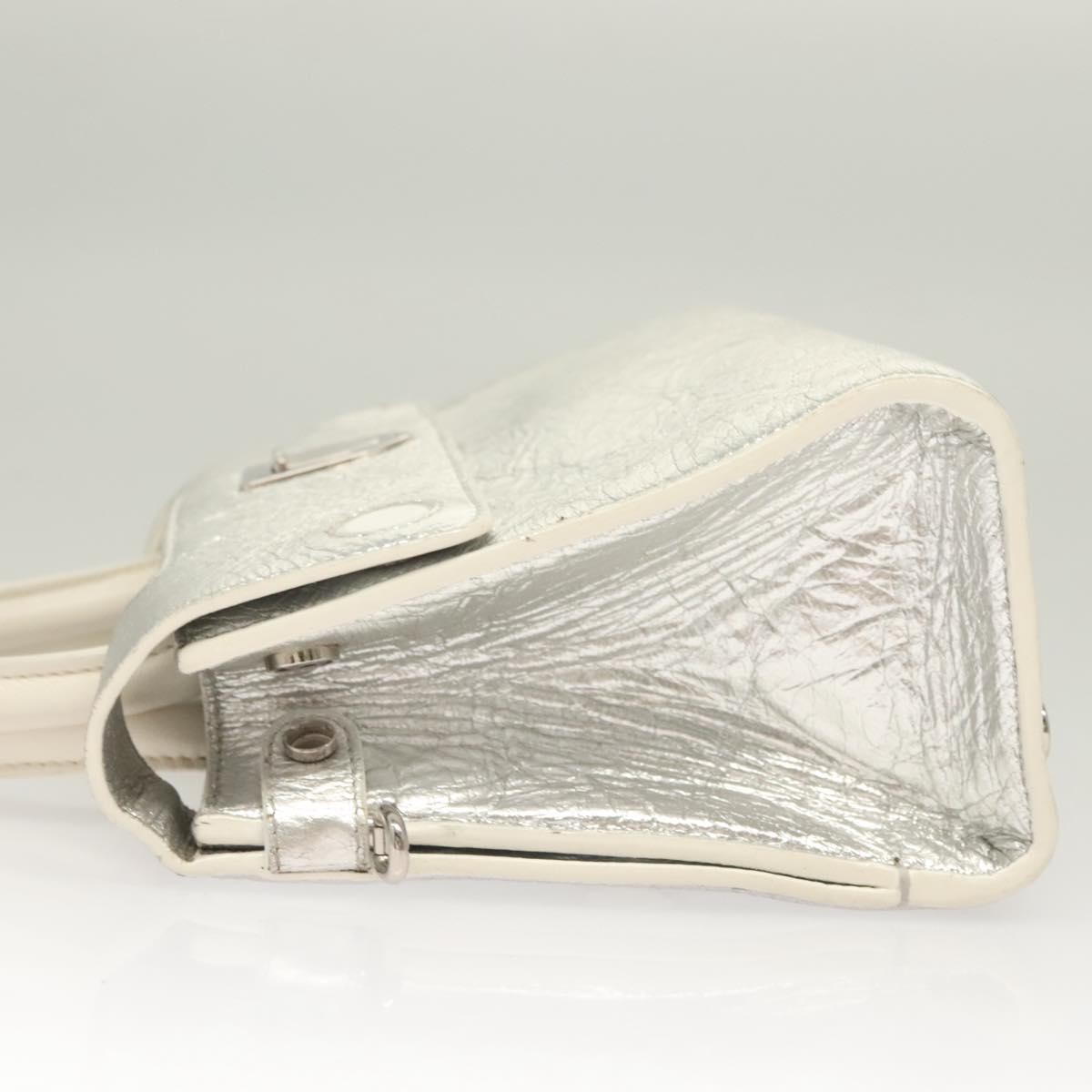 Dior Christian Dior Diorever Bag Leather Mini Zilver